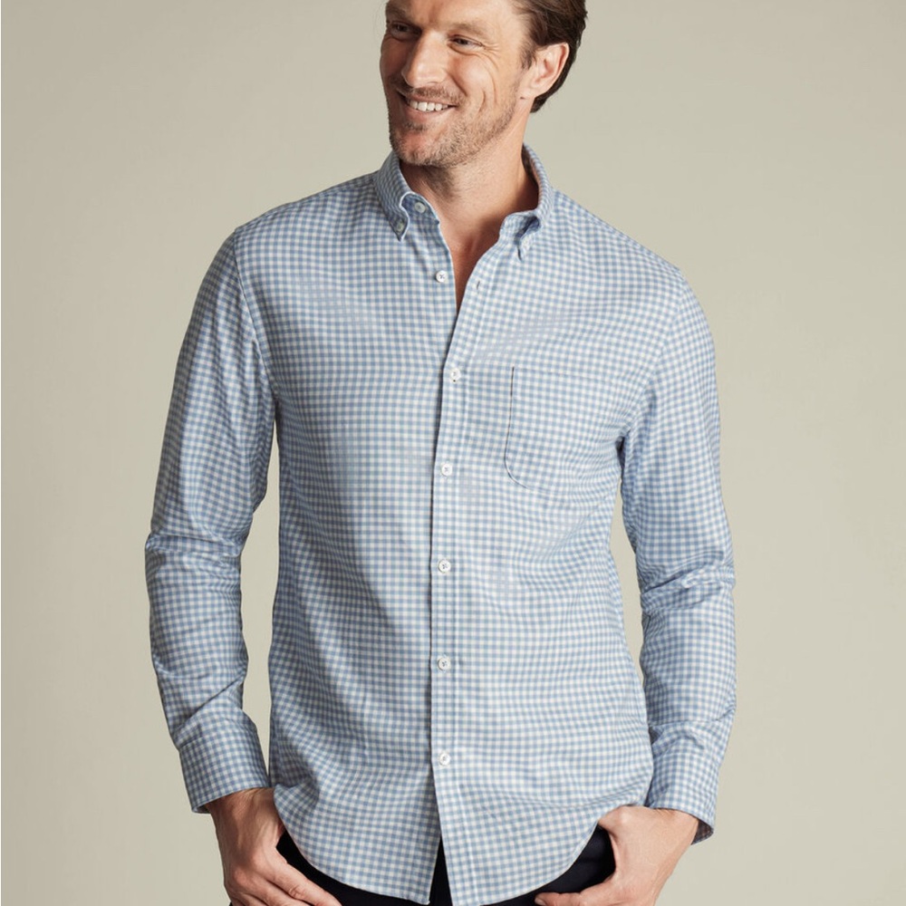 Charles Tyrwhitt Light Greenish-blue shirt